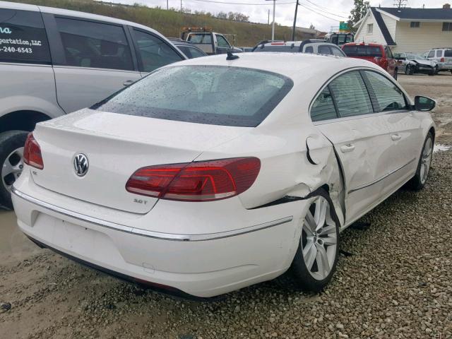 WVWRN7AN5DE525351 - 2013 VOLKSWAGEN CC LUXURY WHITE photo 4