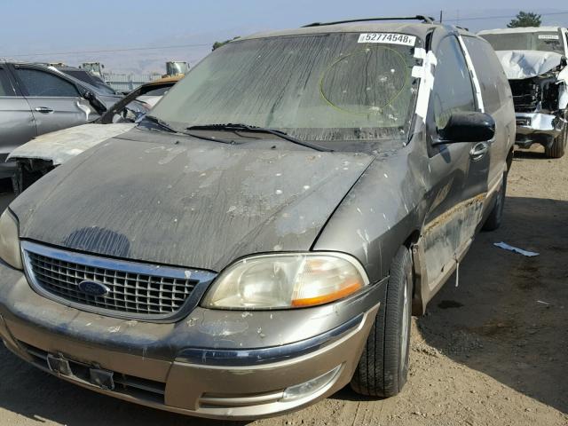 2FMZA53481BA10934 - 2001 FORD WINDSTAR S GOLD photo 2