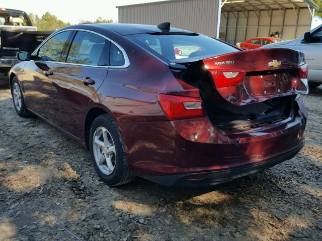 1G1ZB5ST3GF195128 - 2016 CHEVROLET MALIBU LS 勃艮第红 照片 3