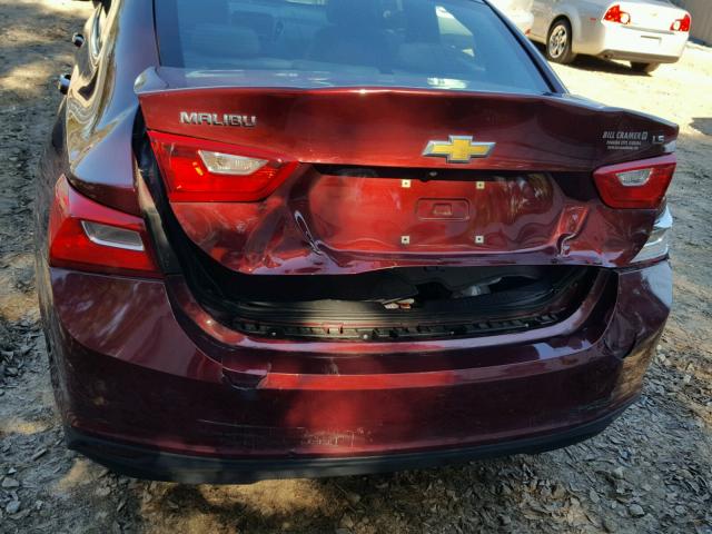1G1ZB5ST3GF195128 - 2016 CHEVROLET MALIBU LS 勃艮第红 照片 9