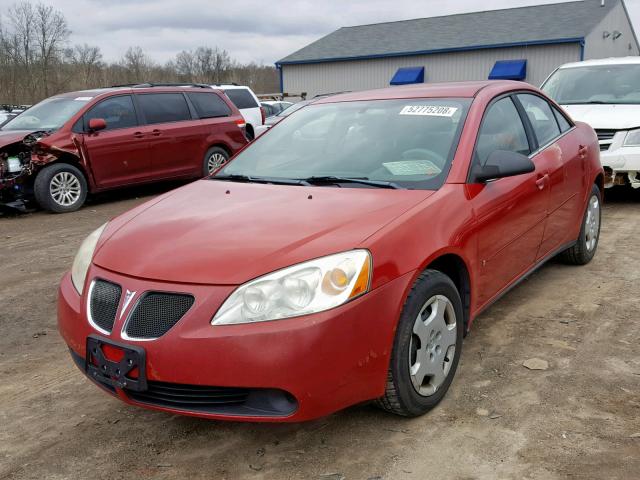 1G2ZF55B564216610 - 2006 PONTIAC G6 SE RED photo 2