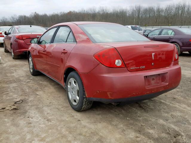 1G2ZF55B564216610 - 2006 PONTIAC G6 SE RED photo 3