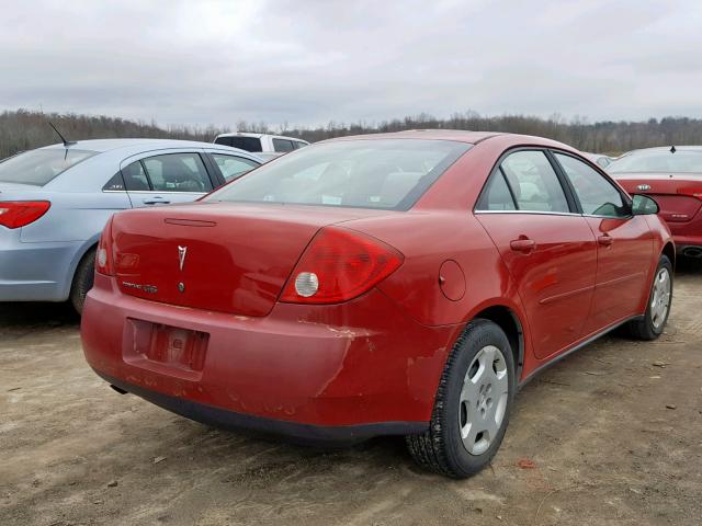 1G2ZF55B564216610 - 2006 PONTIAC G6 SE RED photo 4