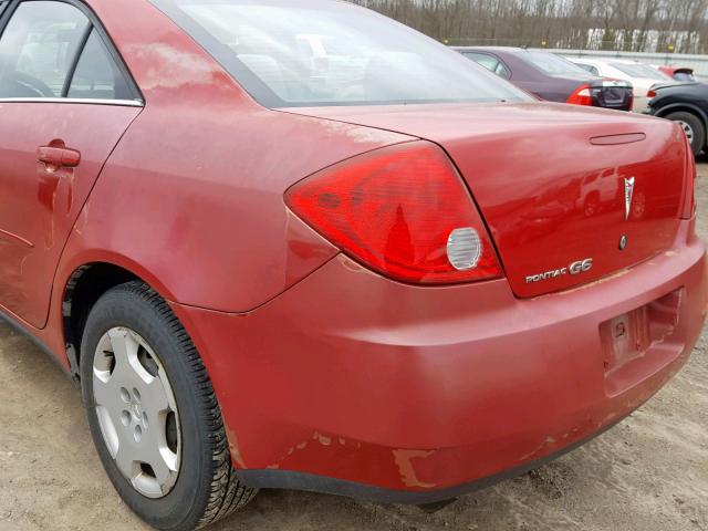 1G2ZF55B564216610 - 2006 PONTIAC G6 SE RED photo 9