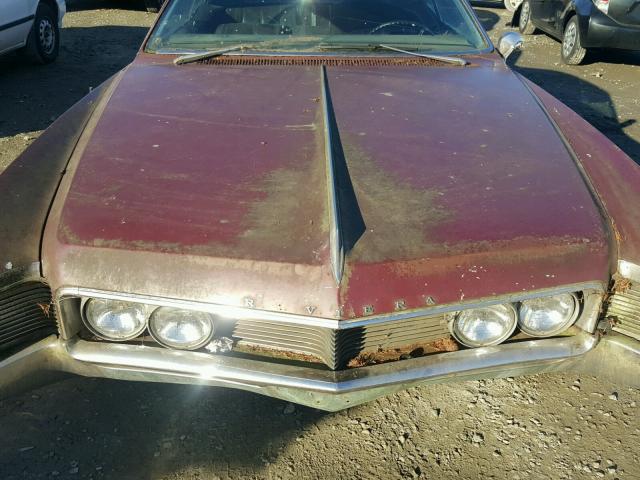 494876H940210 - 1966 BUICK RIVIERA MAROON photo 7