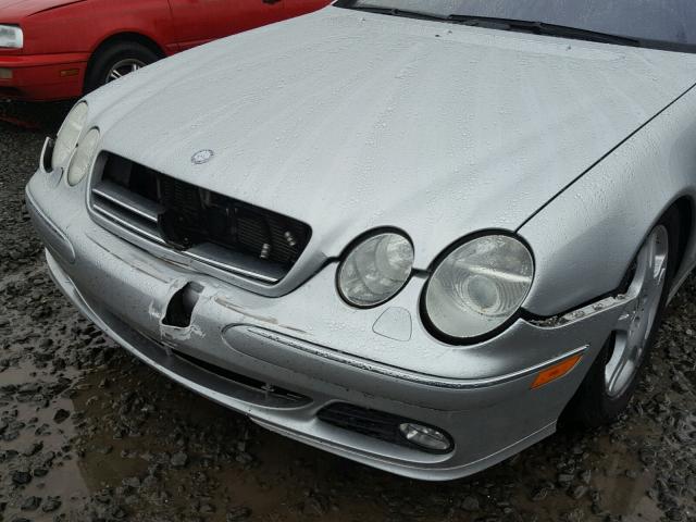 WDBPJ75J55A044503 - 2005 MERCEDES-BENZ CL 500 SILVER photo 9