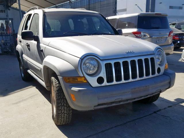 1J4GL48516W149868 - 2006 JEEP LIBERTY SP SILVER photo 1