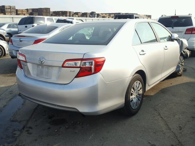 4T1BF1FK2CU587185 - 2012 TOYOTA CAMRY SILVER photo 4