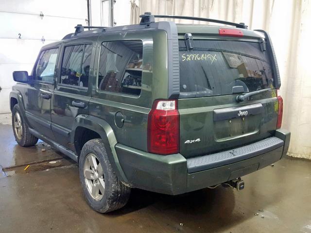 1J8HG48K36C252028 - 2006 JEEP COMMANDER მწვანე ფოტო 3