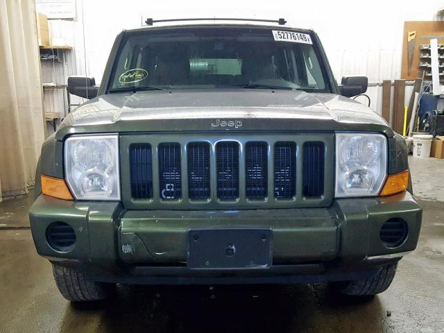 1J8HG48K36C252028 - 2006 JEEP COMMANDER მწვანე ფოტო 9