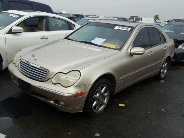 WDBRF61J02F144937 - 2002 MERCEDES-BENZ C 240 GOLD photo 2