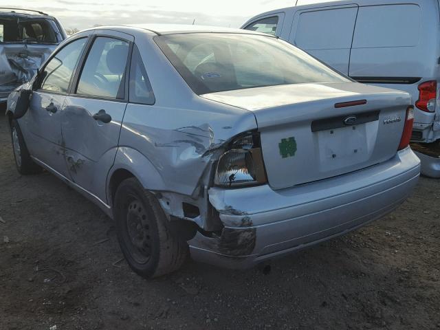 1FAFP34N47W138134 - 2007 FORD FOCUS ZX4 SILVER photo 3