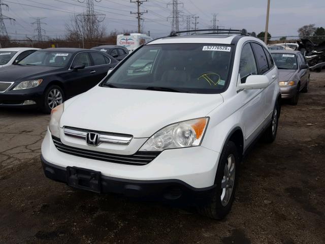 JHLRE38708C025943 - 2008 HONDA CR-V EXL WHITE photo 2