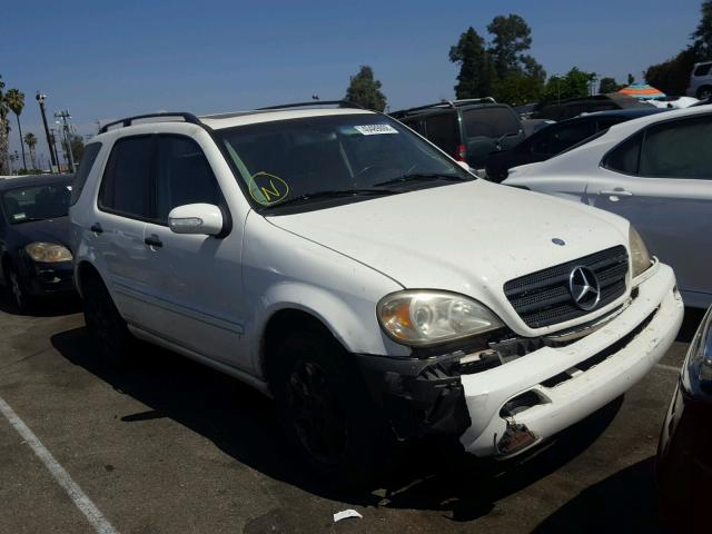 4JGAB57E04A467931 - 2004 MERCEDES-BENZ ML 350 WHITE photo 1