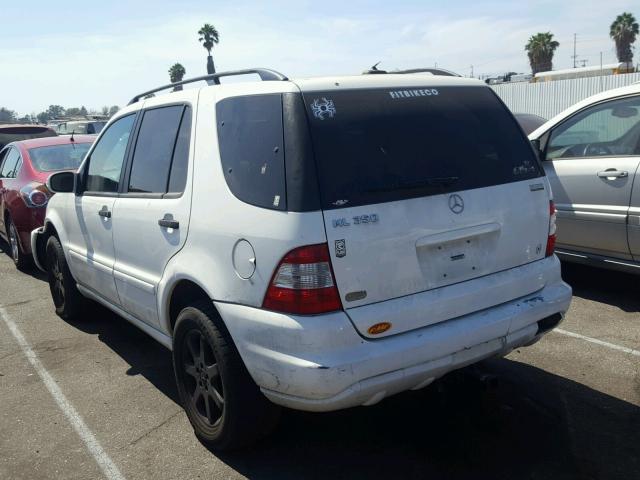 4JGAB57E04A467931 - 2004 MERCEDES-BENZ ML 350 WHITE photo 3