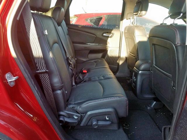 3C4PDDEG6KT694957 - 2019 DODGE JOURNEY GT RED photo 6