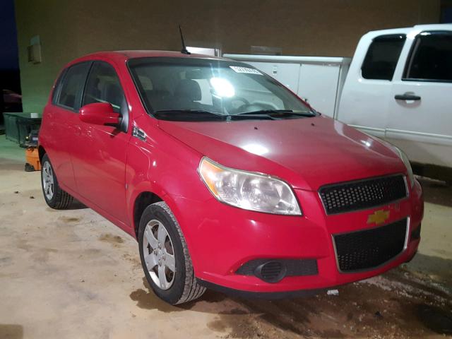 KL1TD66E49B653107 - 2009 CHEVROLET AVEO LS RED photo 1