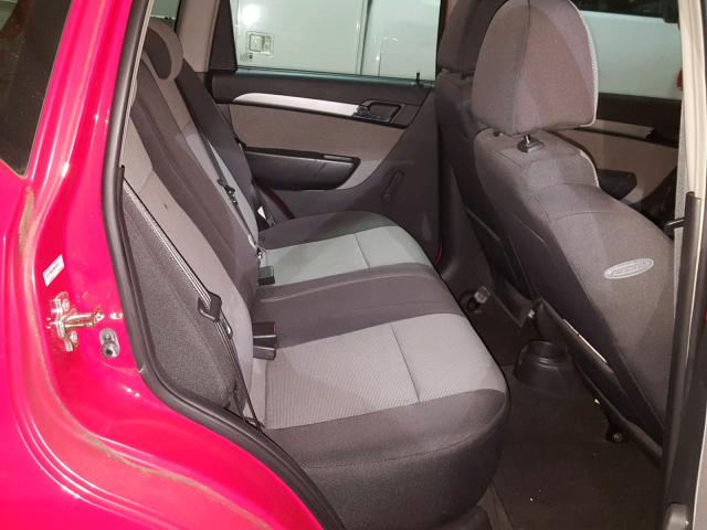 KL1TD66E49B653107 - 2009 CHEVROLET AVEO LS RED photo 6