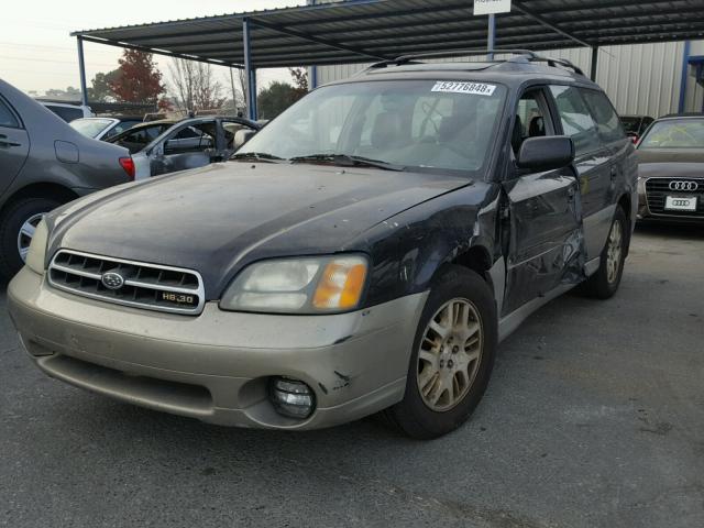 4S3BH896027618629 - 2002 SUBARU LEGACY OUT BLACK photo 2