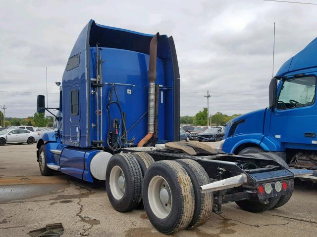 1XKAD49X6BJ278239 - 2011 KENWORTH CONSTRUCTI BLUE photo 3