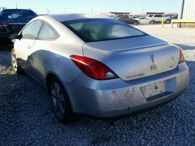 1G2ZH18N674202063 - 2007 PONTIAC G6 GT SILVER photo 3