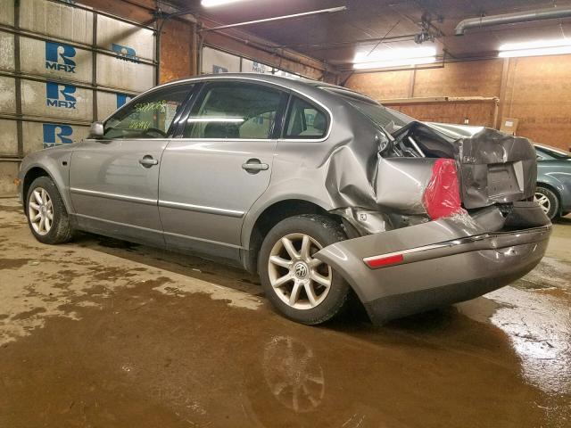 WVWPD63B64P098970 - 2004 VOLKSWAGEN PASSAT GLS SILVER photo 3