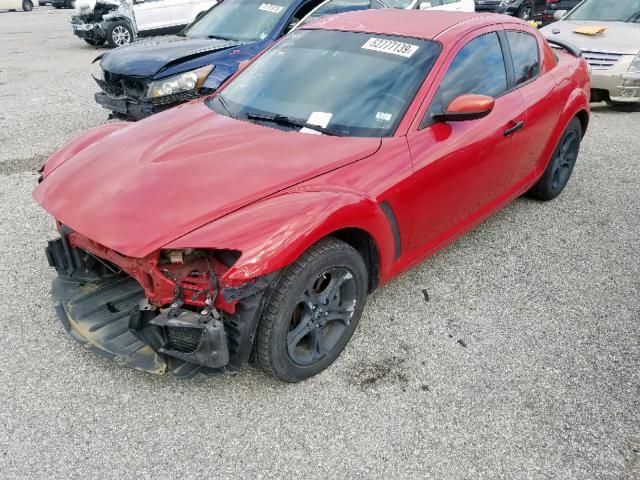 JM1FE17N950160355 - 2005 MAZDA RX8 RED photo 2