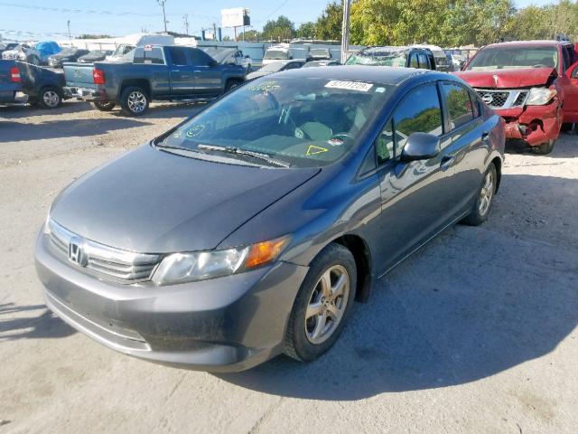 19XFB5F56CE002285 - 2012 HONDA CIVIC NATU GRAY photo 2