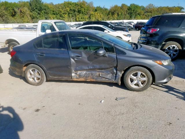 19XFB5F56CE002285 - 2012 HONDA CIVIC NATU GRAY photo 9