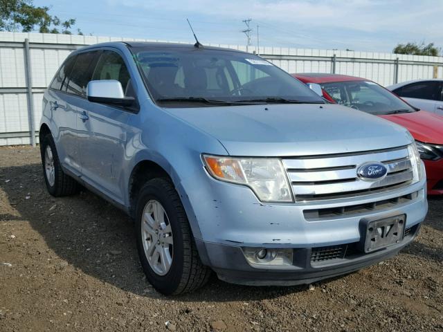 2FMDK38C68BA93088 - 2008 FORD EDGE SEL BLUE photo 1