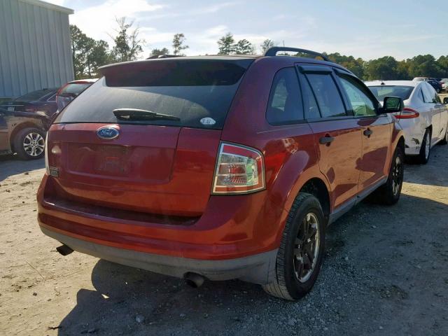 2FMDK36C47BA59278 - 2007 FORD EDGE SE RED photo 4