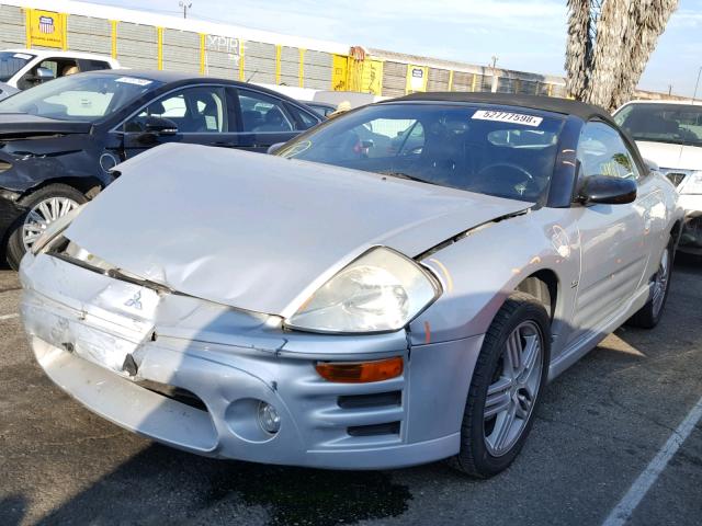 4A3AE55HX4E075067 - 2004 MITSUBISHI ECLIPSE SP SILVER photo 2