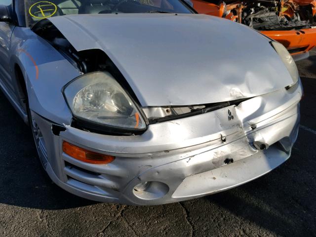 4A3AE55HX4E075067 - 2004 MITSUBISHI ECLIPSE SP SILVER photo 9