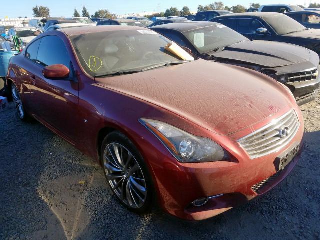 JN1CV6EK3EM110734 - 2014 INFINITI Q60 JOURNE RED photo 1