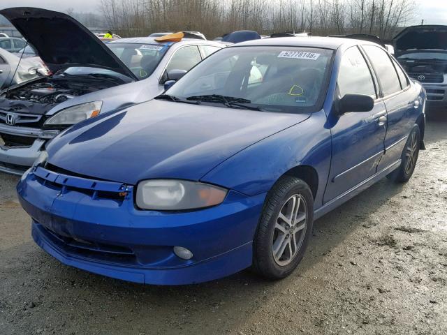 1G1JH52F037373507 - 2003 CHEVROLET CAVALIER L BLUE photo 2