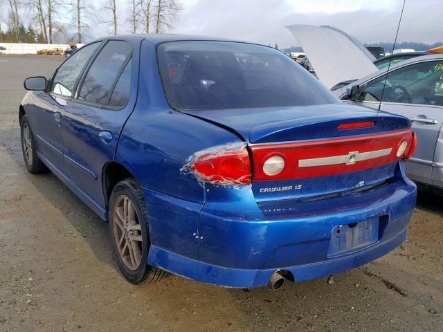 1G1JH52F037373507 - 2003 CHEVROLET CAVALIER L BLUE photo 3