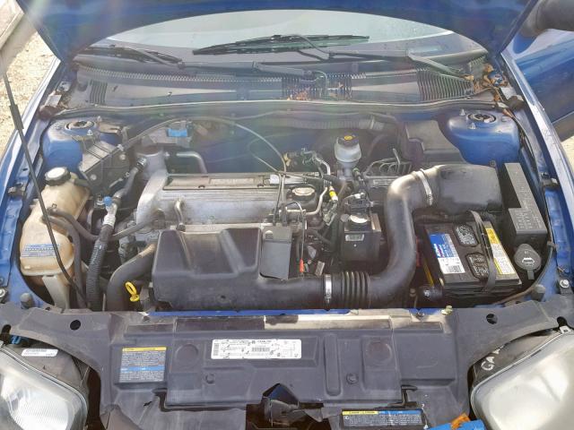 1G1JH52F037373507 - 2003 CHEVROLET CAVALIER L BLUE photo 7