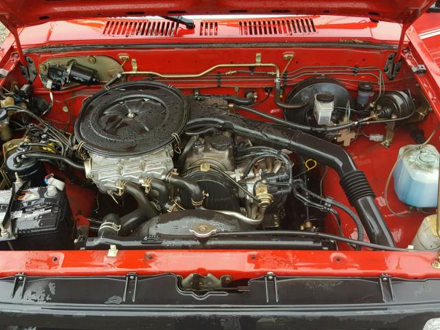 JM2UF1132N0304240 - 1992 MAZDA B2200 SHOR RED photo 7