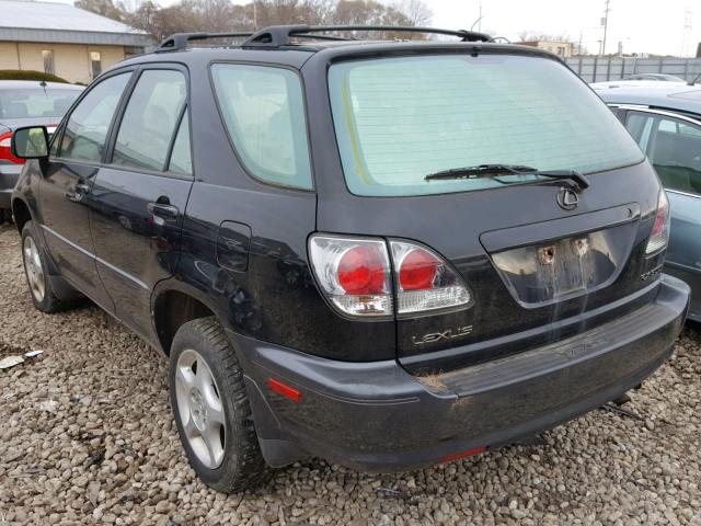 JTJHF10U520247928 - 2002 LEXUS RX 300 BLACK photo 3