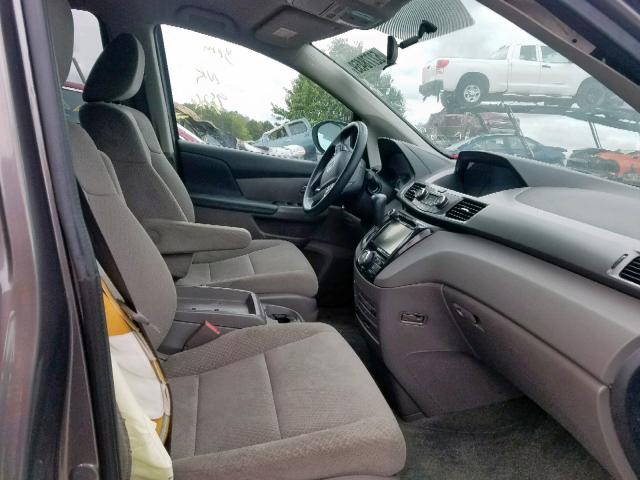 5FNRL5H32GB067091 - 2016 HONDA ODYSSEY SE GRAY photo 5