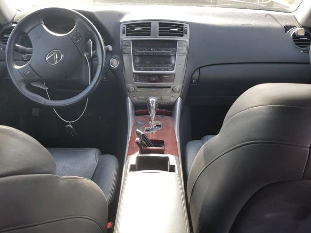 JTHBK262472031210 - 2007 LEXUS IS 250 RED photo 9