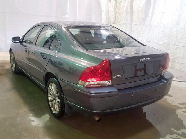 YV1RH592682675833 - 2008 VOLVO S60 2.5T GRAY photo 3