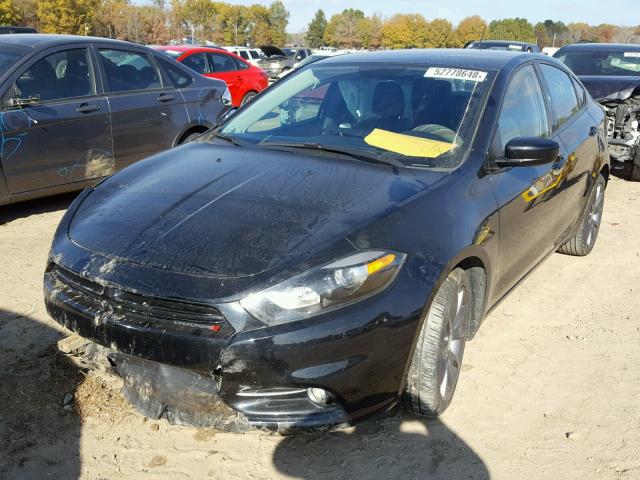 1C3CDFFA3GD822643 - 2016 DODGE DART SXT S BLACK photo 2