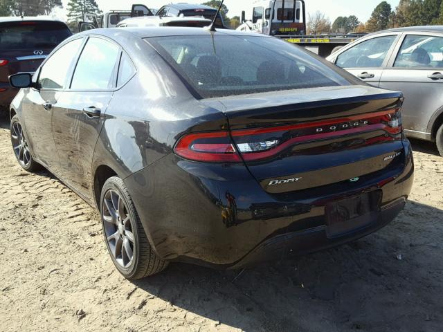 1C3CDFFA3GD822643 - 2016 DODGE DART SXT S BLACK photo 3