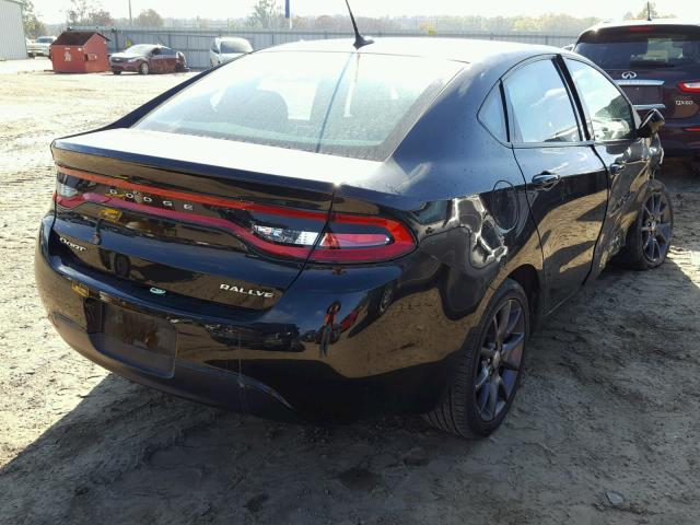 1C3CDFFA3GD822643 - 2016 DODGE DART SXT S BLACK photo 4