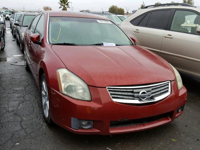 1N4BA41E47C844435 - 2007 NISSAN MAXIMA SE RED photo 1