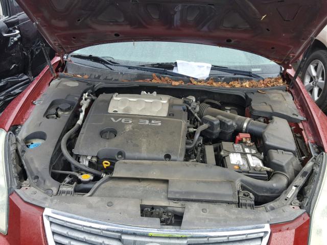 1N4BA41E47C844435 - 2007 NISSAN MAXIMA SE RED photo 7