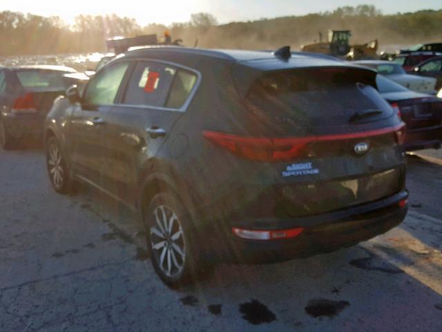 KNDPNCAC9H7261706 - 2017 KIA SPORTAGE E BLACK photo 3