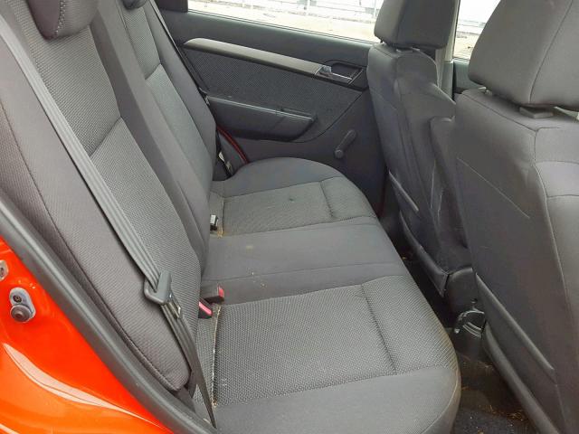 KL1TD56EX9B622860 - 2009 CHEVROLET AVEO LS RED photo 6