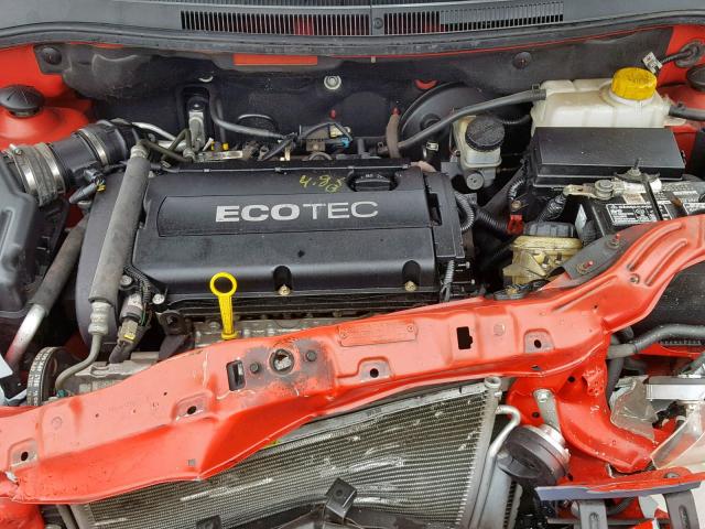 KL1TD56EX9B622860 - 2009 CHEVROLET AVEO LS RED photo 7